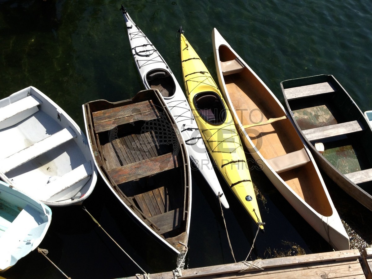6031 Boats at Dock, Five Islands, ME