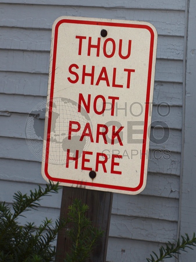 6116  Thou Shalt Not Park...