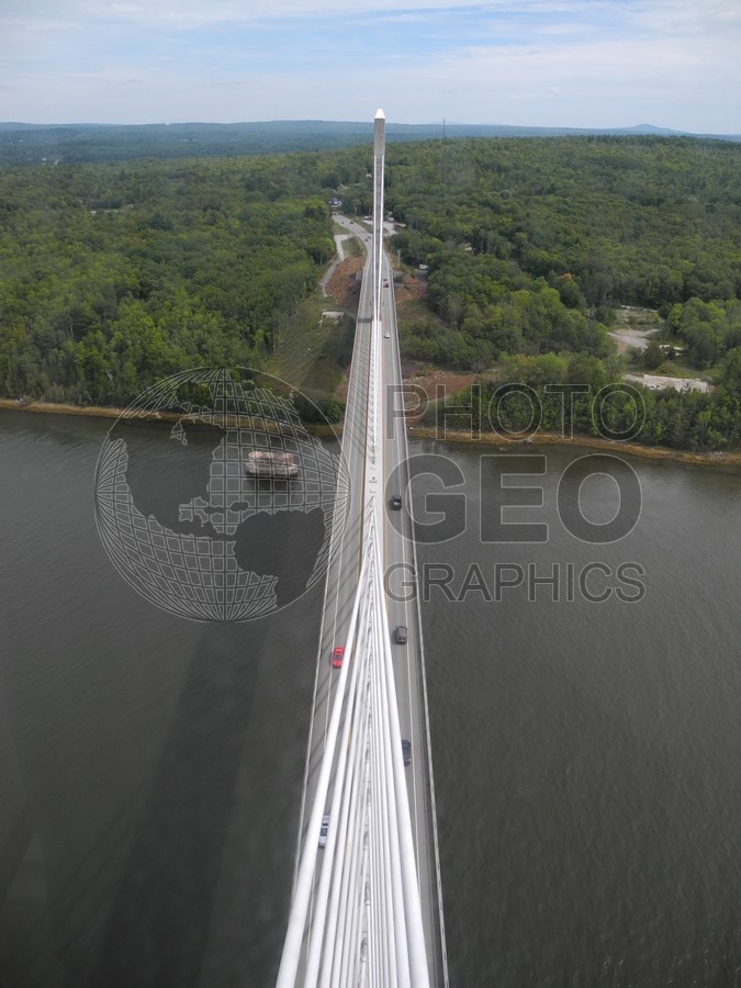6251 View from top of Penobscot Bridge, Bristol, ME