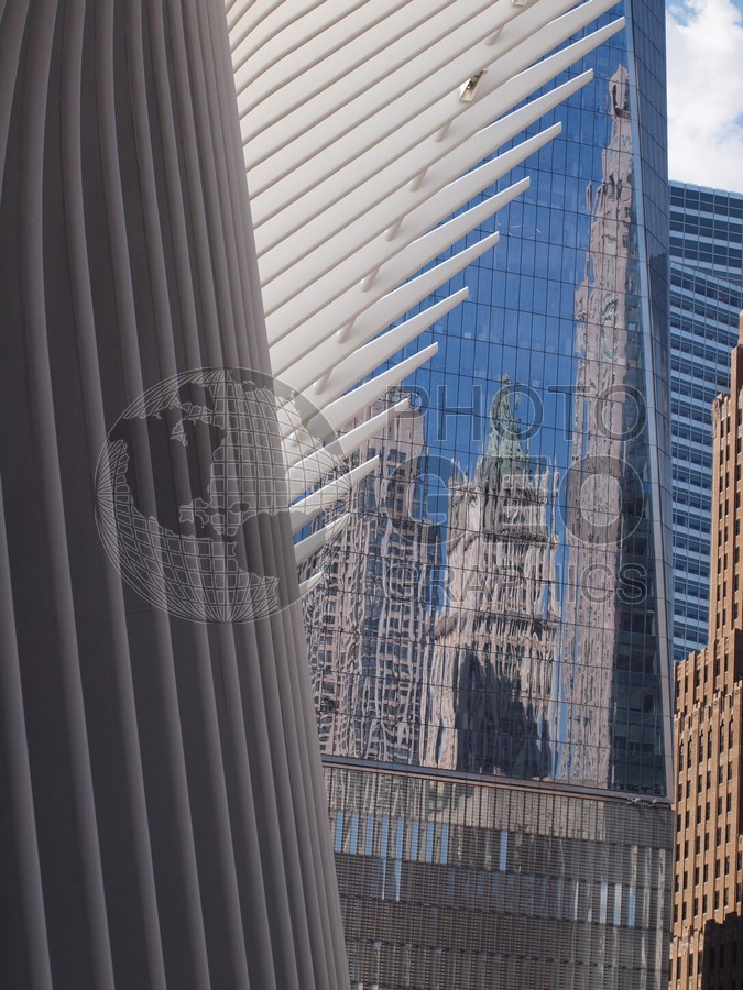 6282 Shapes and Reflections at World Trade Center Area, New York, NY