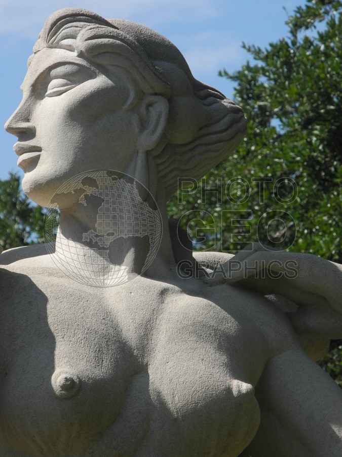 6318 Sculpture of Woman, Murrels Inlet, SC
