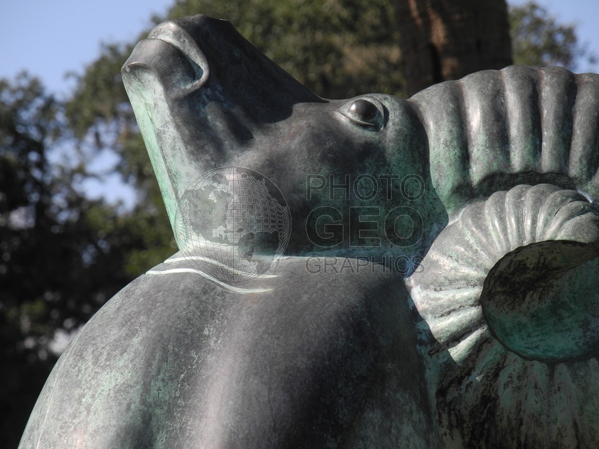6328 Sculpture of Ram, Murrels Inlet, SC