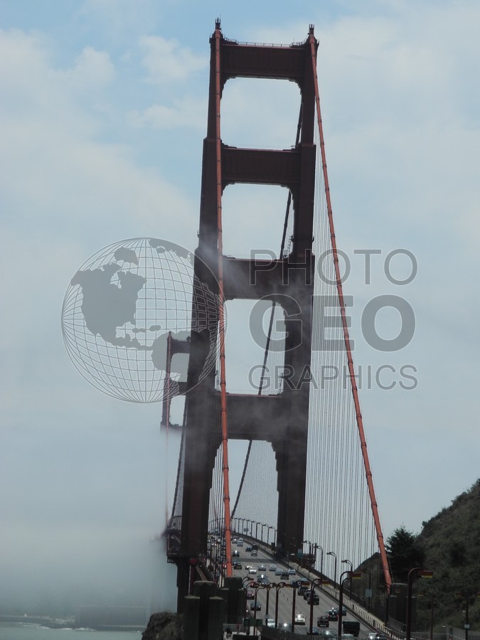 6396 Golden Gate Bridge in Fog, San Francisco, CA
