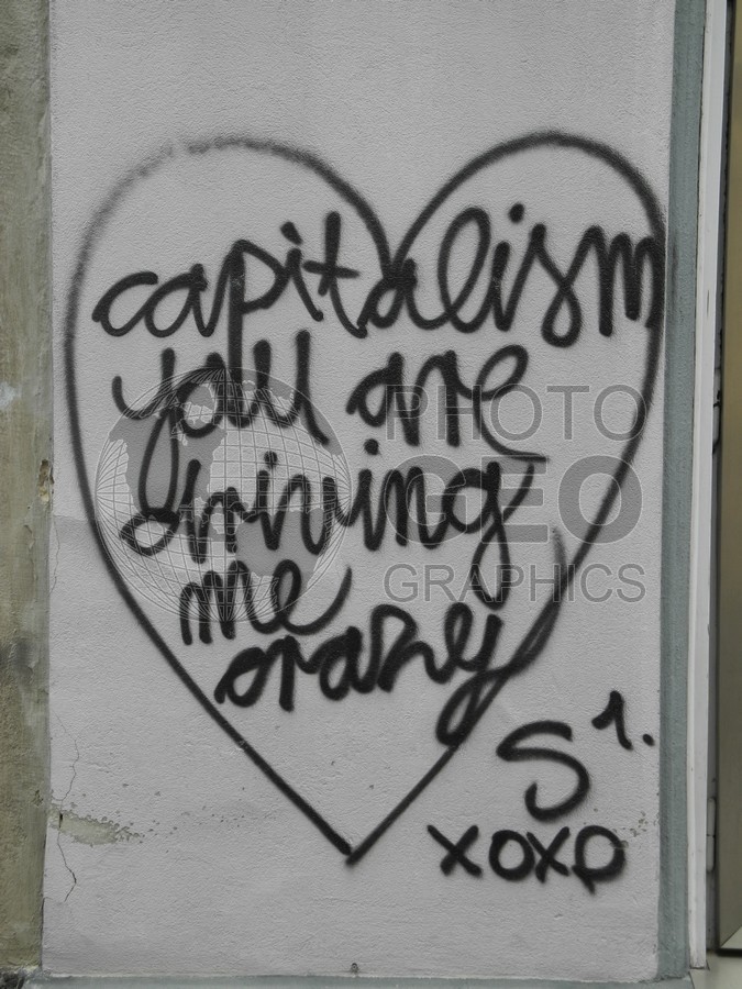 6411 Capitalism Sign in Ljubljana, Slovenia