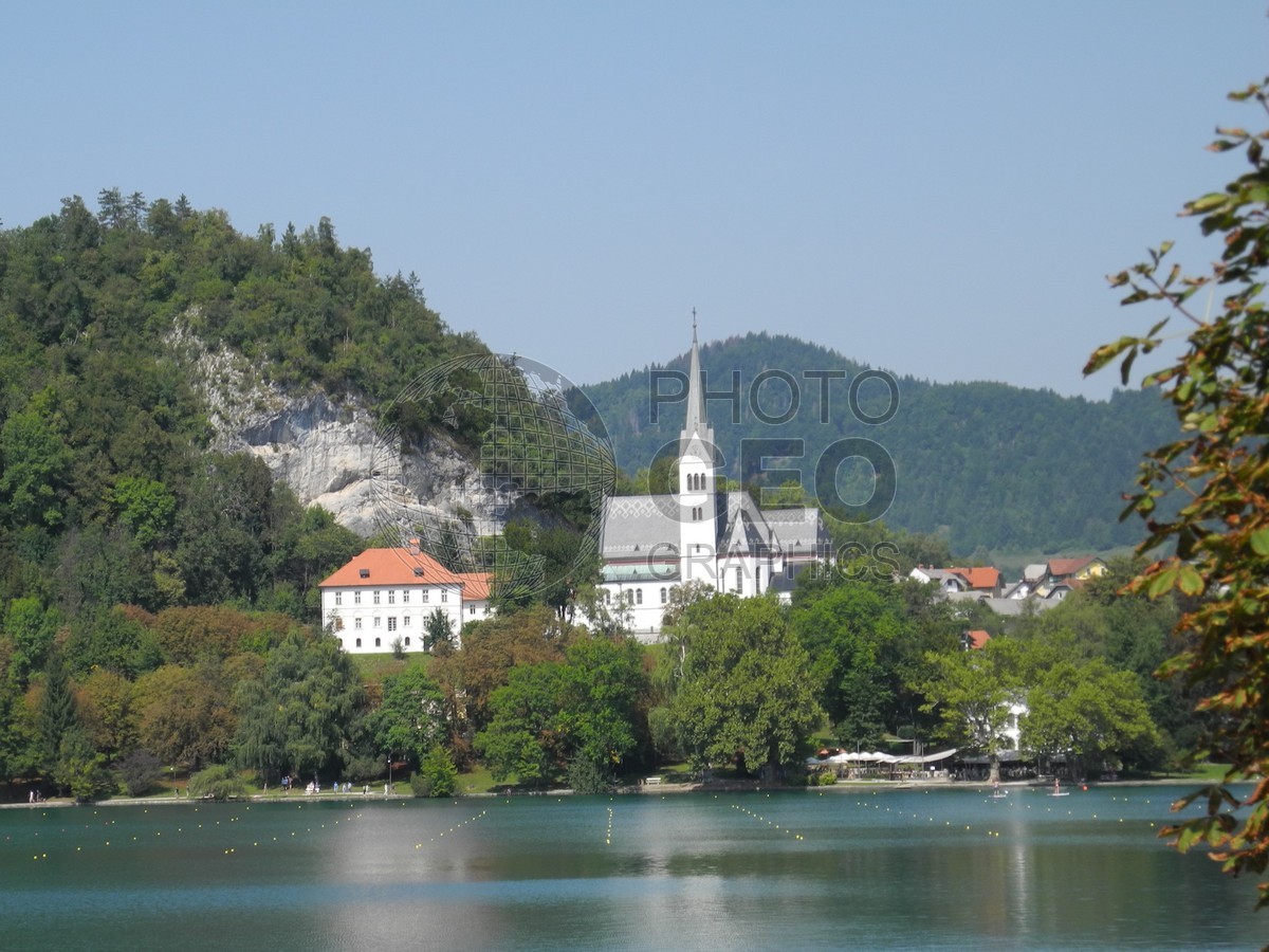 6441 Church Across Lake, Bled, Slovenia