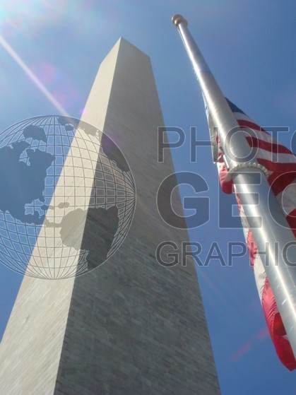 6483 Jefferson Memorial and Old Glory, DC