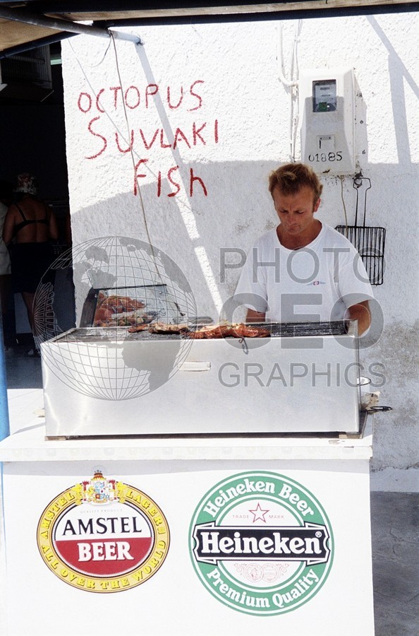 0005 Seafood Stand, Santorini, Greece