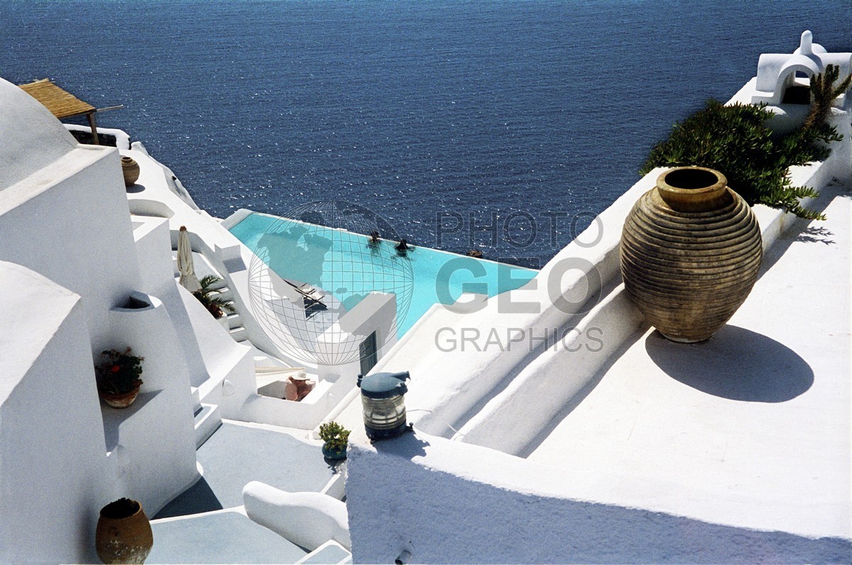 0011 Swimming Pool, Santorini, Greece