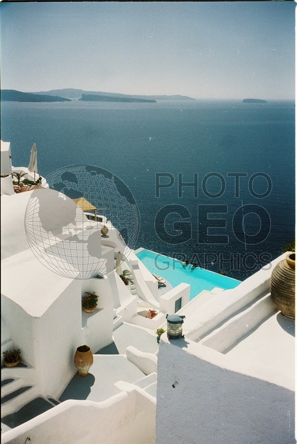 0068 Swimming Pool, Santorini, Greece