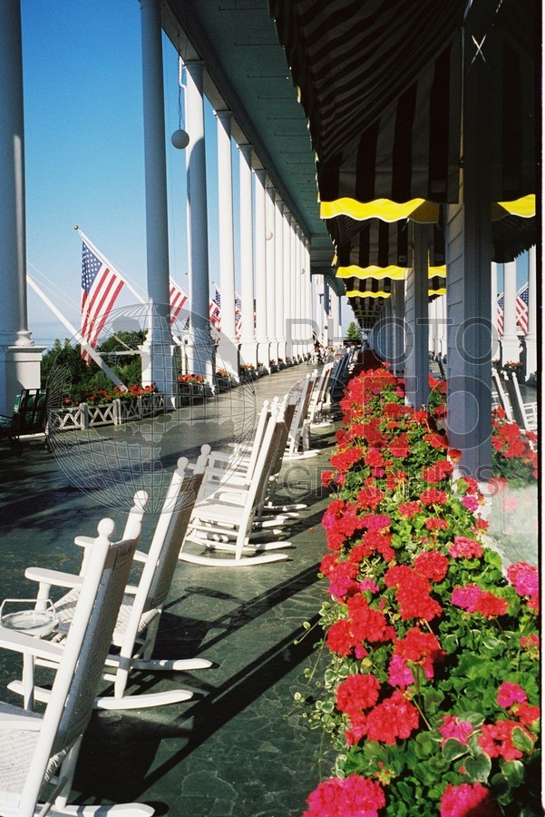 0175 Rocking Chairs, Grand  Hotel, Mackinac Island, MI