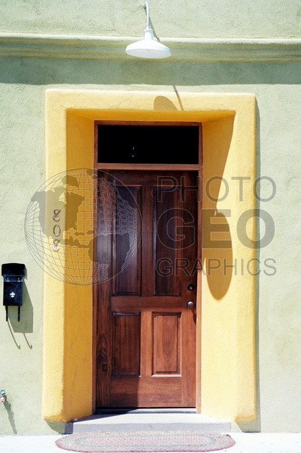0244 Brown and Yellow Door, Tubac, AZ