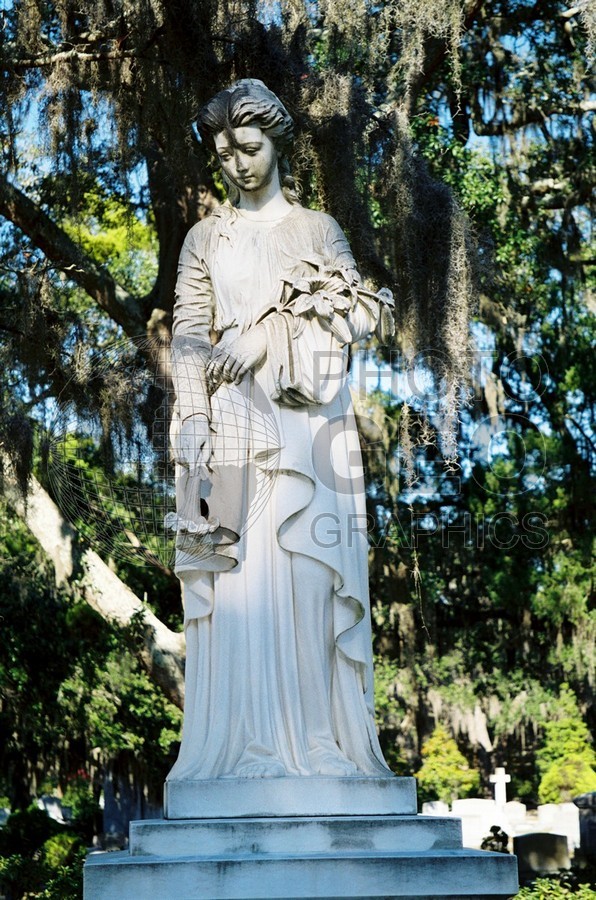 0346 Cemetery Angel, Boneventure Cemetery, Savannah, GA