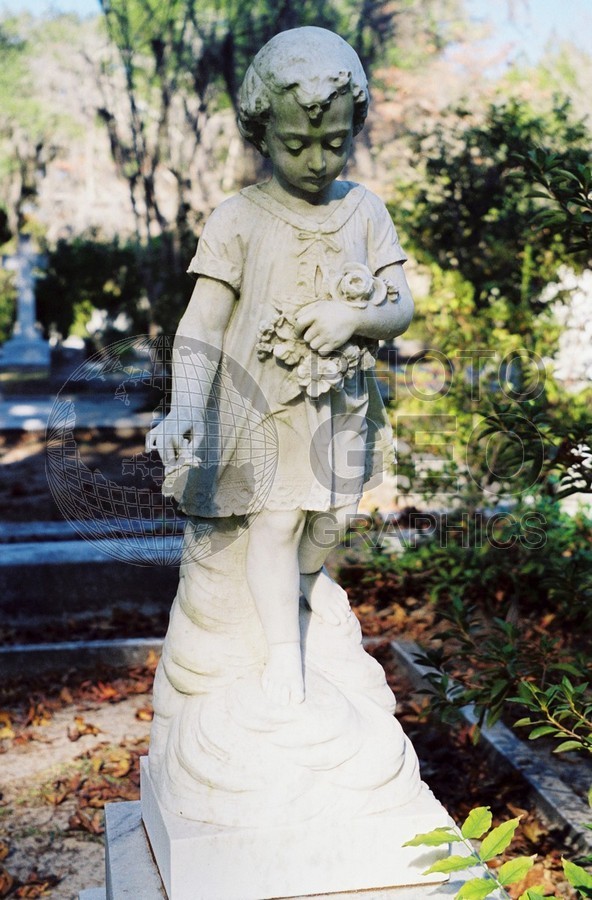 0347 Cemetery Child Angel, Boneventure Cemetery, Savannah, GA