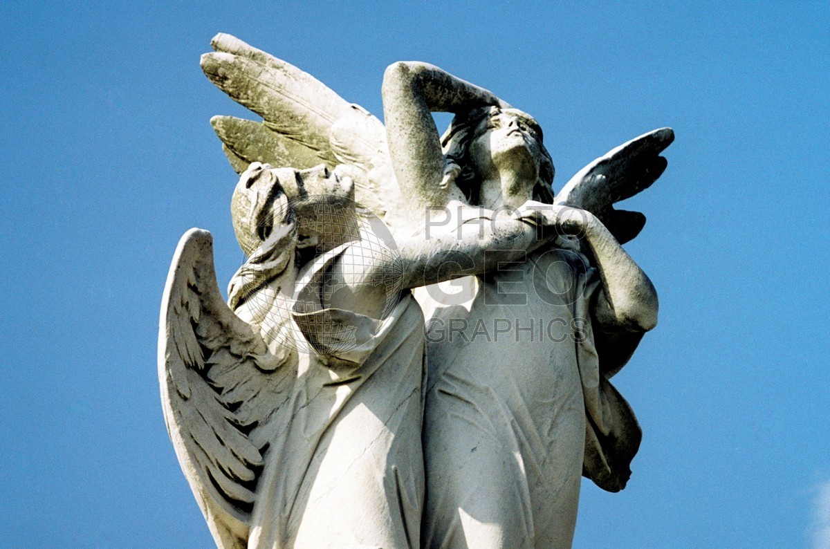 0411 Embracing Cemetery Angels, New Orleans, LA