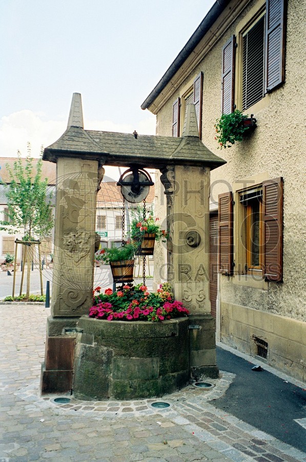0463 Well with Flowers, Colmar, France