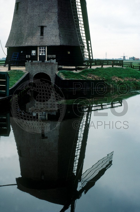 0822 Windmill Reflection, The Netherlands