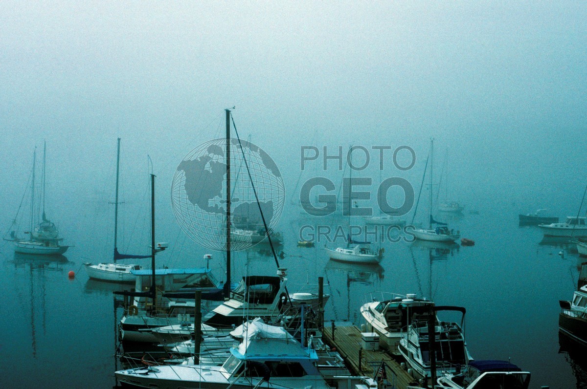 0916 Early Morning Fog, Boothbay, ME