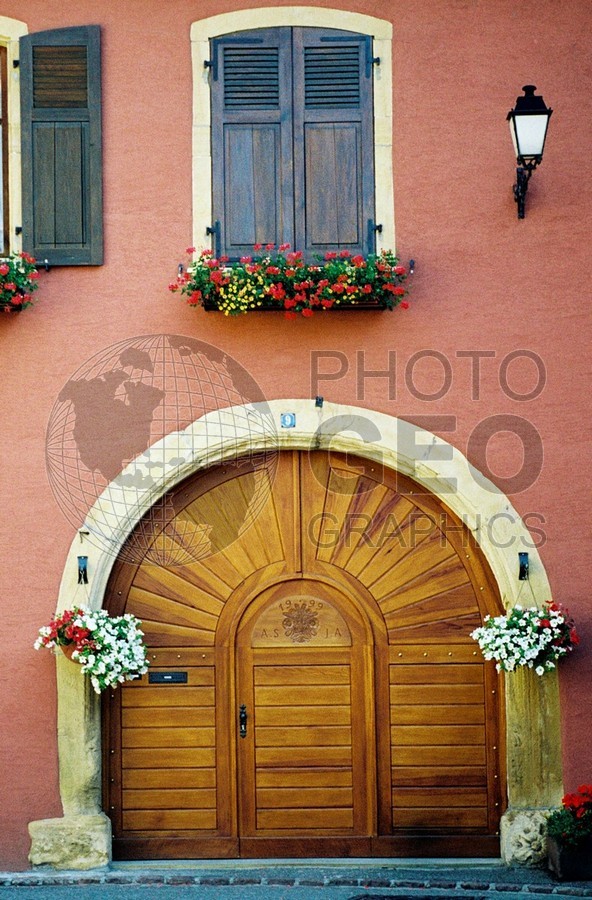 1029 Terracotta Doorway, Baix, France