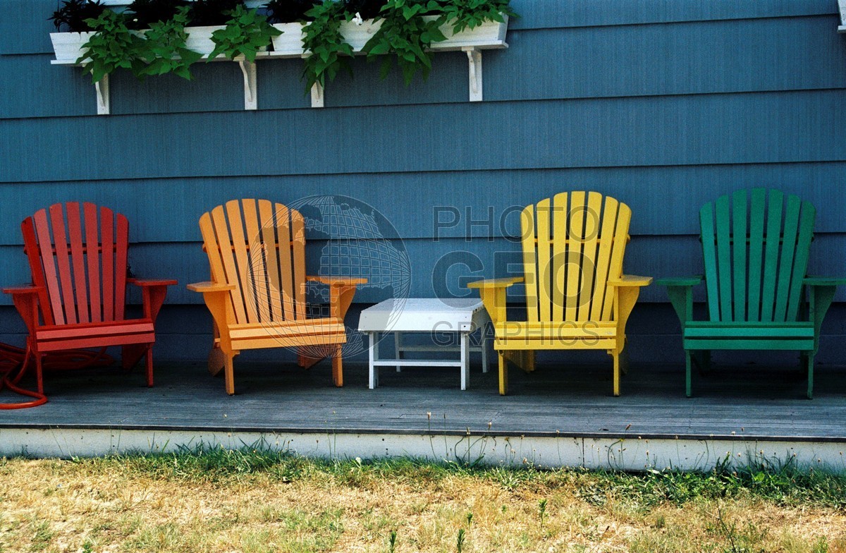 1304 Multi-colored Chairs, Edgartown, MA
