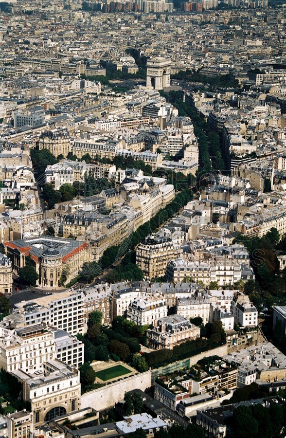 1385 View from Eiffel Tower, Paris, France