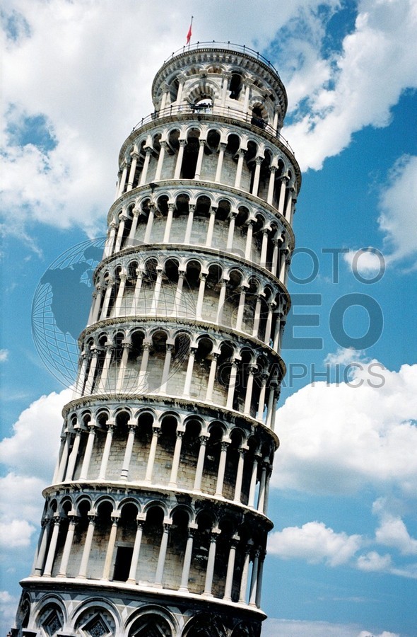 1676 Leaning Tower of Pisa, Italy