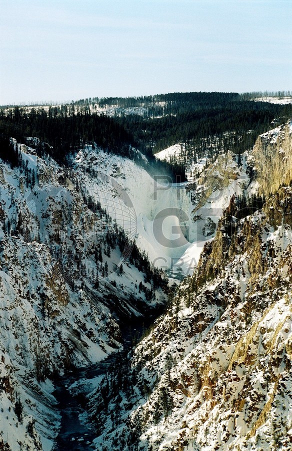 1830 Frozen Canyon, Yellowstone National Park, WY
