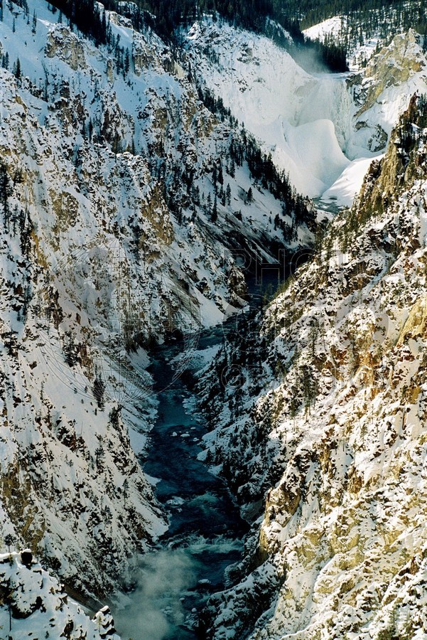1831 Frozen Canyon, Yellowstone National Park, WY