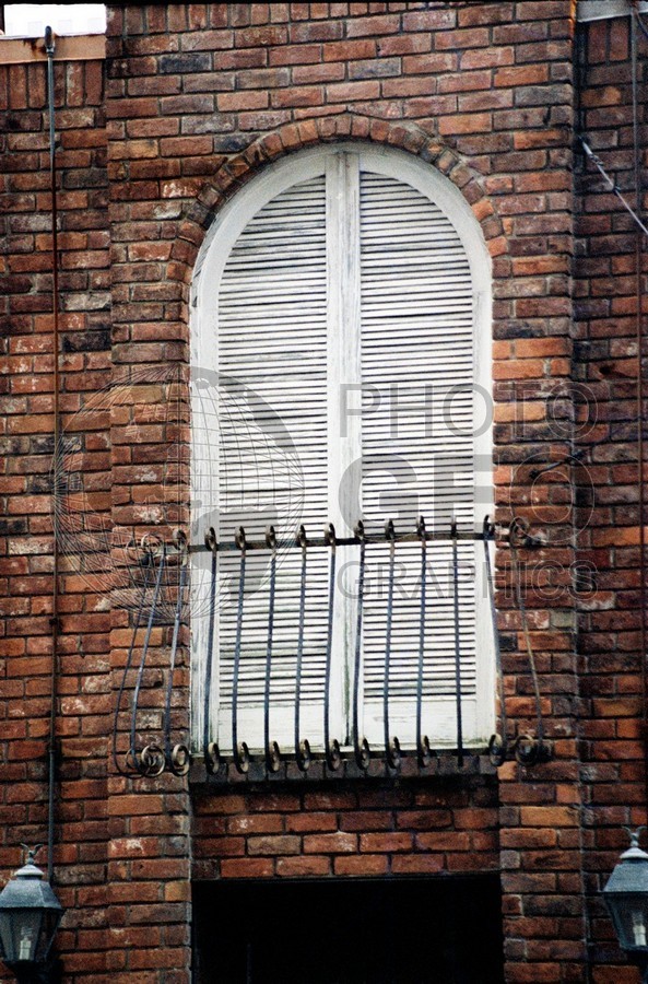 1864 Window with Balcony, New Orleans, LA