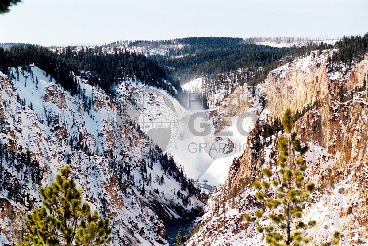 1951 Frozen Canyon, Yellowstone National Park, WY
