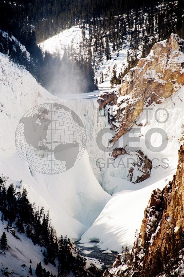 1952 Frozen Canyon, Yellowstone National Park, WY