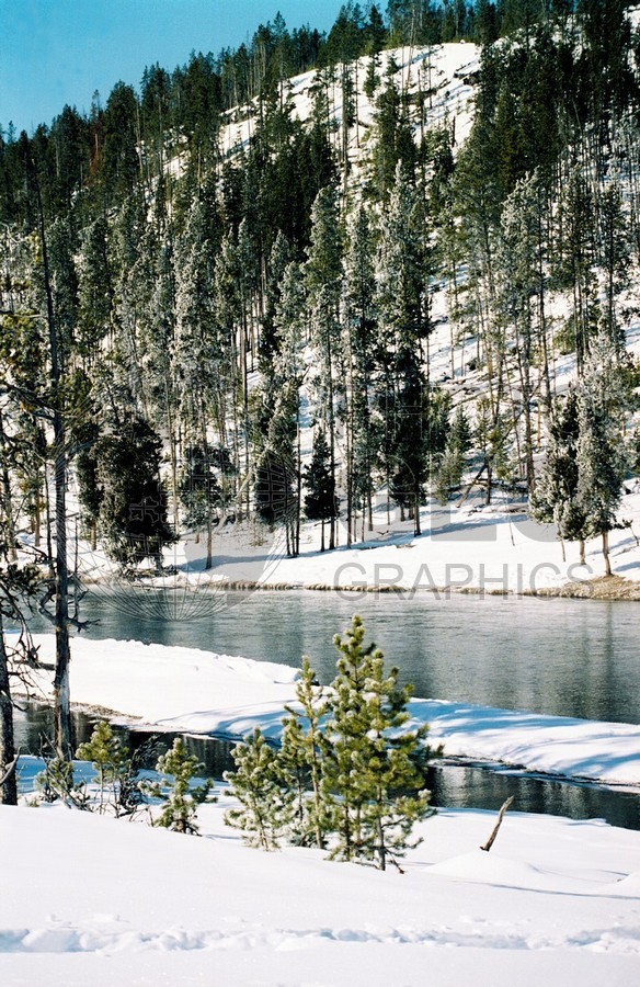 2003 Snowscape with River, Yellowstone National Park, WY
