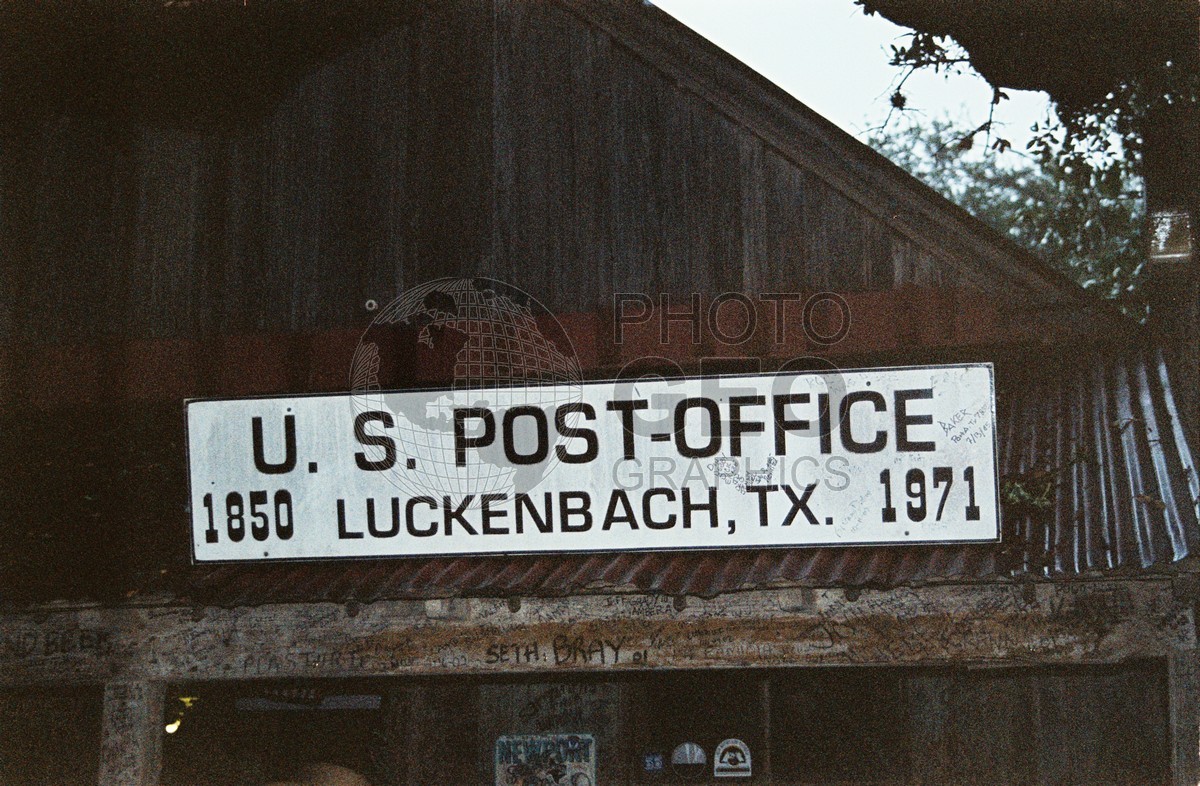 2168 Post Office Sign, Luckenbach, TX