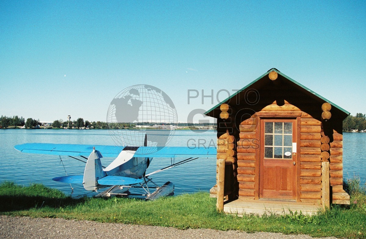 2227 Float Plane and Log Cabin, Anchorage, AK