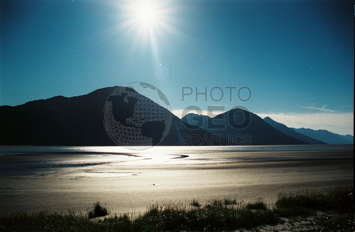 2283 Mountain Reflects Sun, Turnagain Arms, AK