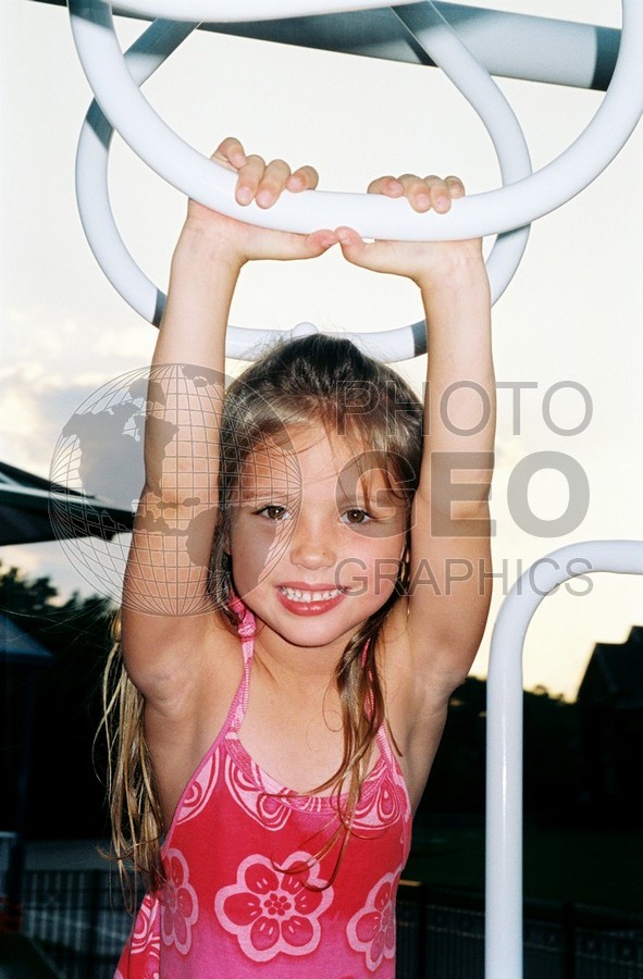 5001 Young Girl on Jungle Jim