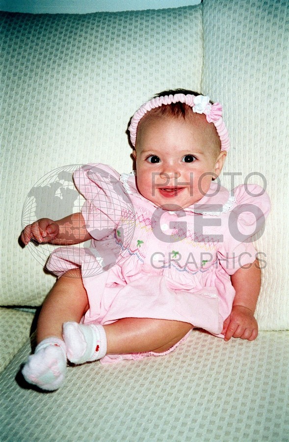 5097 Baby with Pink Hat and Dress