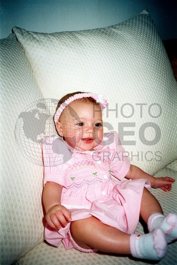 5098 Baby with Pink Hat and Dress