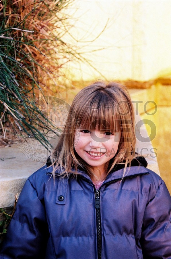 5300 Young Girl with Blue Jacket