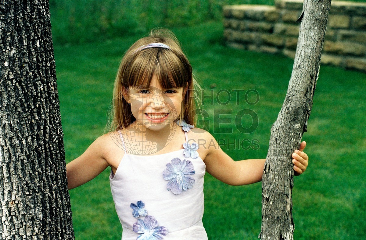 5308 Young Girl with Blue Dress