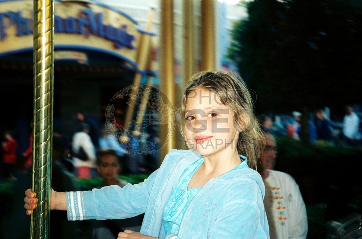 5309 Young Girl on Merry-go-Round