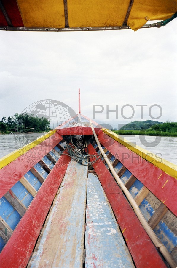 0046 Boat on Mekong River, Thailand